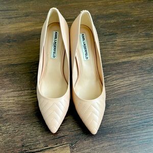 Karl Lagerfield Paris Jaden shoe in nude size 7.5